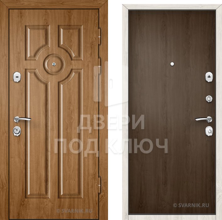Укрепленная входная дверь для дома ДПК-1123